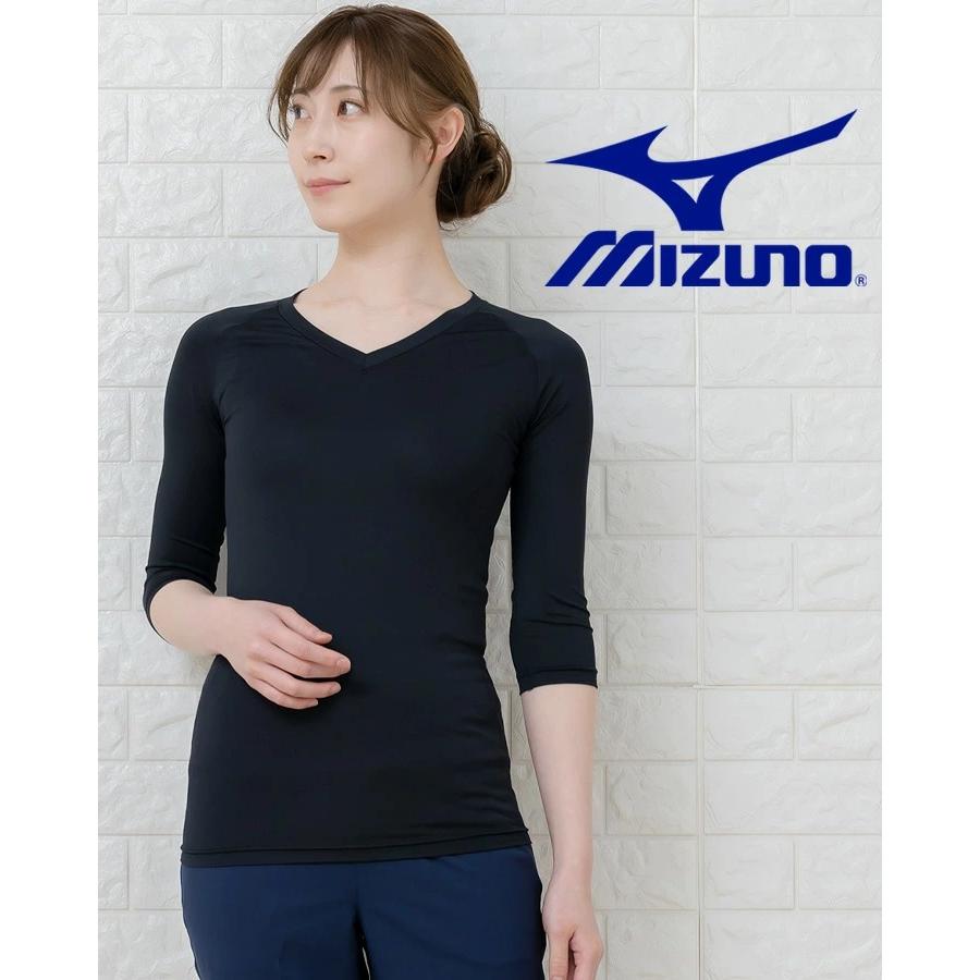 ミズノ MIZUNO スクラブ in インナーシャツ 2枚組 七分袖 女性用 アンダーシャツ 吸汗速乾 DRY チトセ MZ-0134 レディース 医療用 ストレッチ 即日発送｜darumashouten｜17