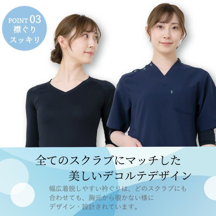 即日発送】ミズノ MIZUNO スクラブ in インナーシャツ 2枚組 七分袖