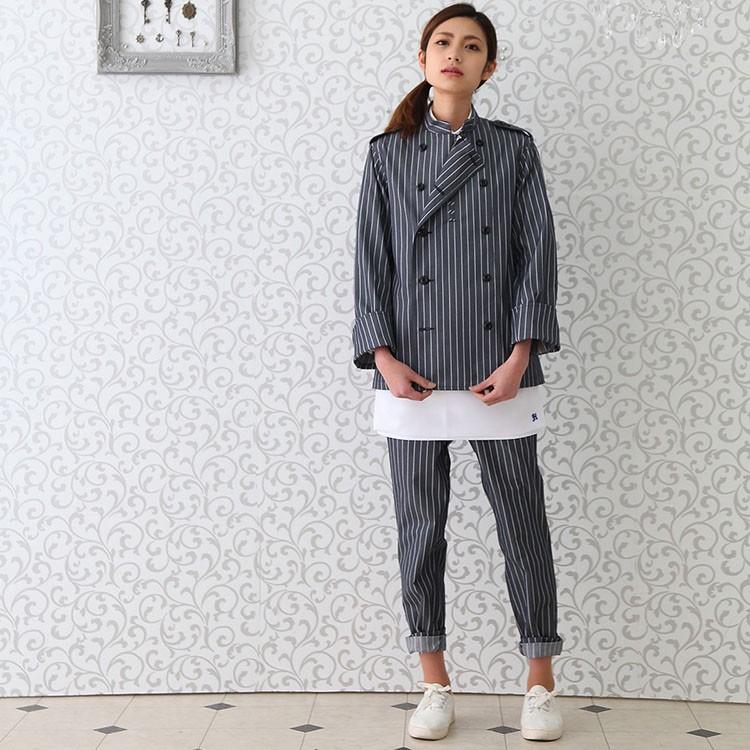 パンツ RL6742 HAKUI セブンユニフォーム ストライプ ストレート