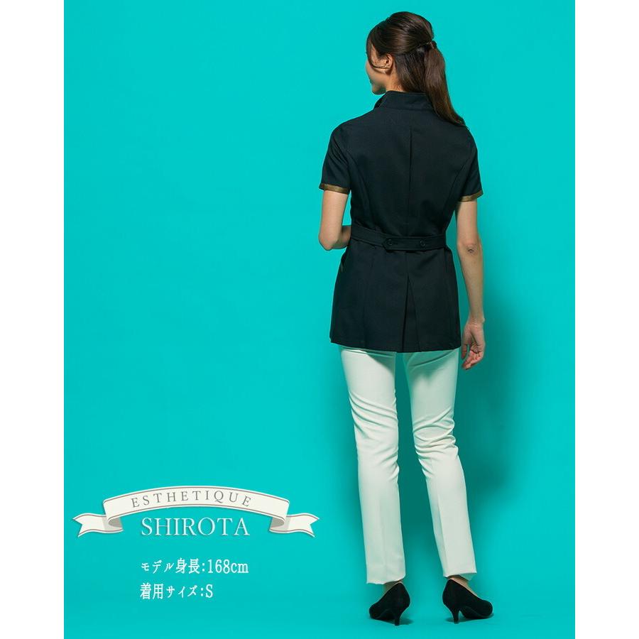 ジャケット 白衣 シロタコーポレーション ナース服 e3125 半袖 透け防止 女性 レディース 受付 エステ服 メディカルウェア おしゃれジャケット 上品 医療用 SHIROTA ジャケット 白衣 シロタコーポレーション ナース服 e3125 半袖