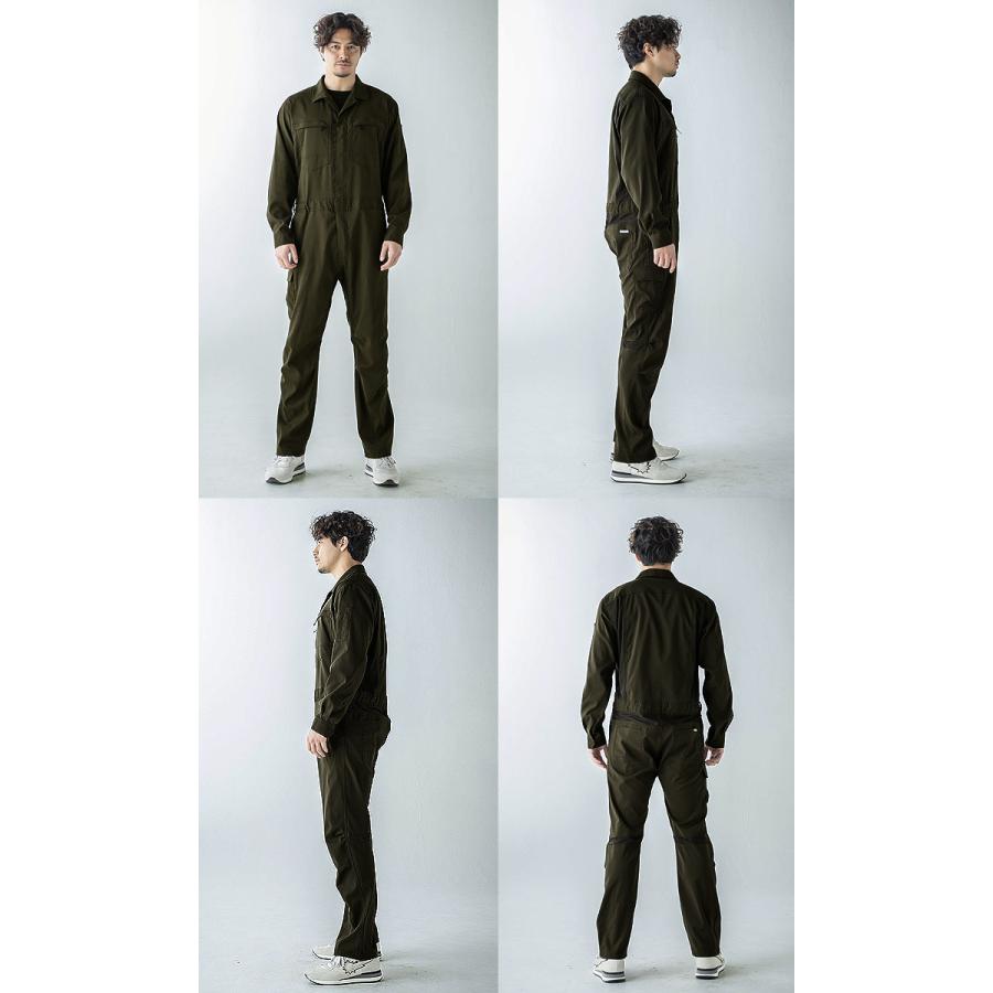 GRACE ENGINEER'S つなぎ 長袖 速乾性 ダブルメッシュ ストレッチ 夏用