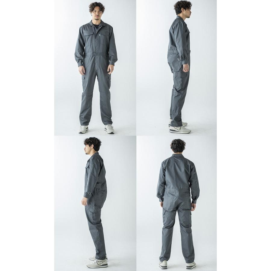 GRACE ENGINEER'S 長袖つなぎ 夏用 薄地 GE-527 シャドーストライプ