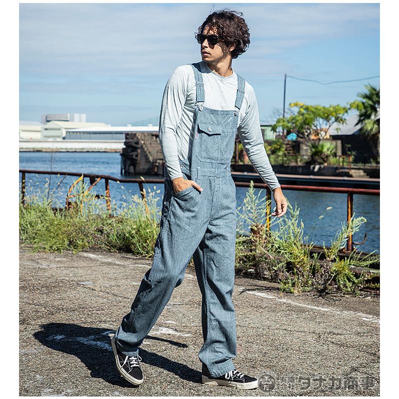POST OVERALLS クレイジーパターン ヒッコリー カバーオール M POST OVERALLS クレイジーパターン ヒッコリー カバーオール M