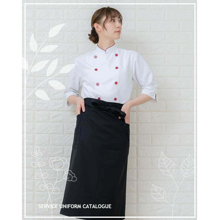 エプロン 前掛け カフェ arbe アルベ T-8089 男女兼用 飲食店 サービス