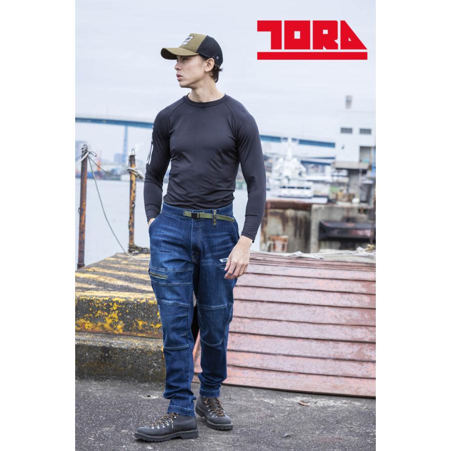 寅壱 デニム トラスタイルパンツ 8830-720 カーゴパンツ ズボン