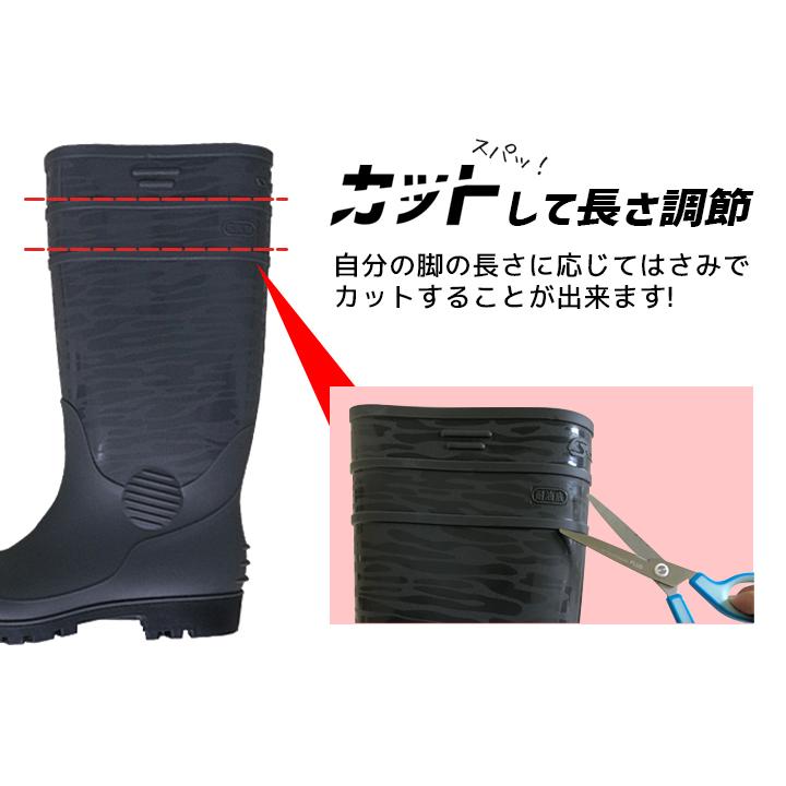 即日発送 安全長靴 耐油底長靴 作業用 ロングブーツ SZ-640 ゴム長靴