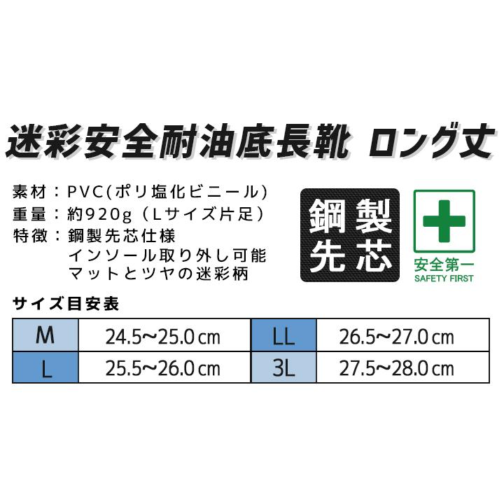 即日発送 安全長靴 耐油底長靴 作業用 ロングブーツ SZ-640 ゴム長靴