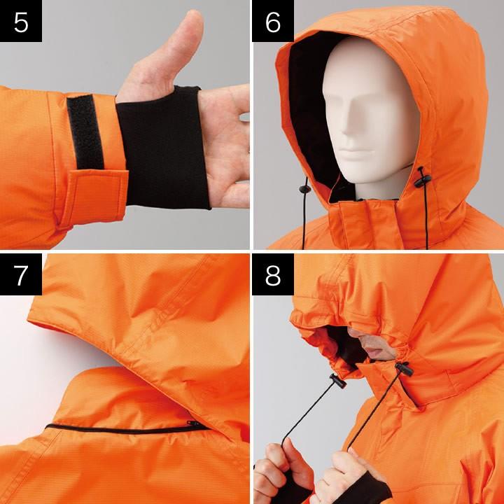 防水防寒つなぎ服 6-A-870 AUTO-BI 長袖 撥水 透湿 防水 キルティング 山田辰 防寒着 防寒服 作業服 作業着 秋冬 4L-6L 山田辰 防水防寒つなぎ服 6-A-870 AUTO-BI 長袖 撥水 透湿 防水