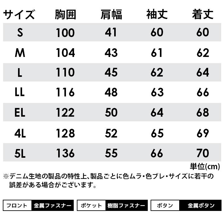 自重堂 作業着 デニム 上下セット Z-DRAGON ジャケット 71600 カーゴ