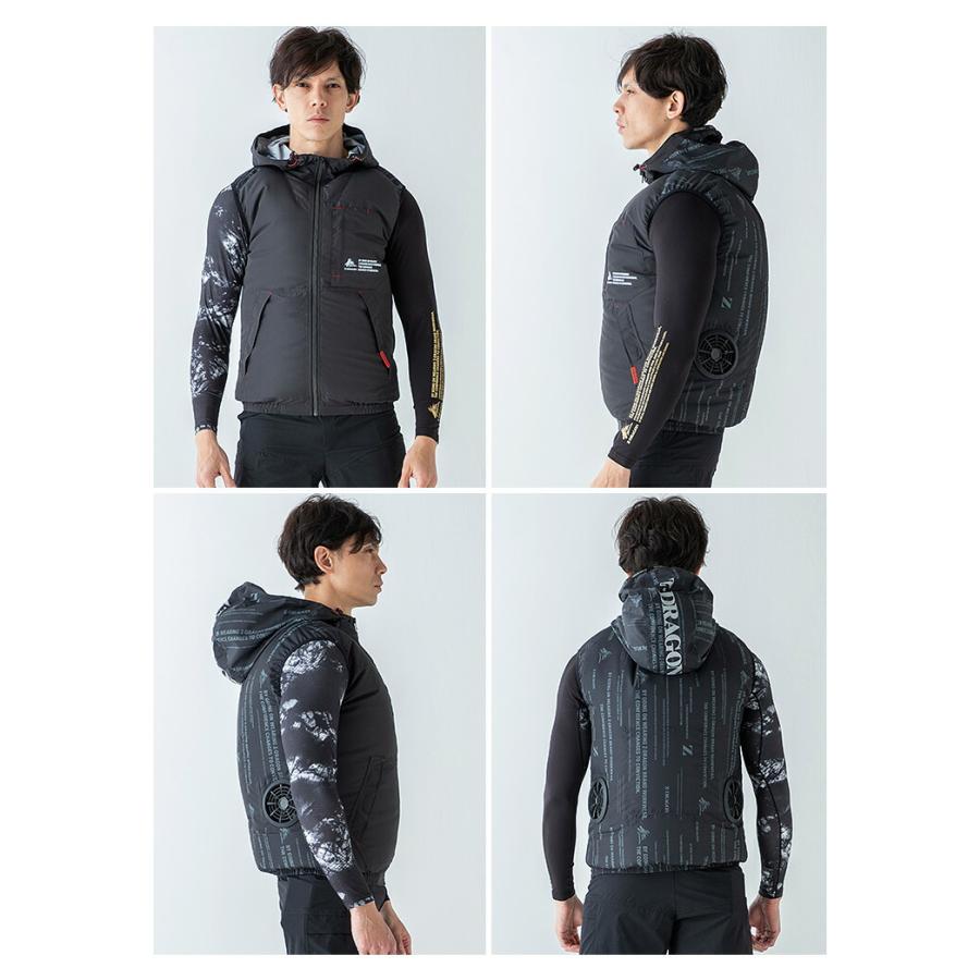 自重堂 【即日発送】空調服 ベスト フード付き Z-DRAGON 74250 ファン
