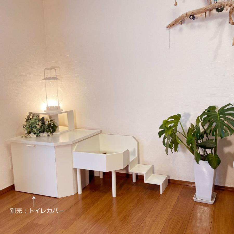 マグ LOFT -twostep- Mサイズ 猫 ロフト ハウス ベット ホワイト おしゃれ 白 シンプル 日本製 MADE IN JAPAN ネコ cat 犬小屋 猫トイレ