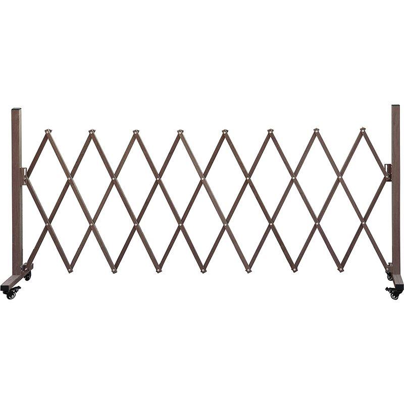 ガーデンガーデン アルミ 伸縮 ストレッチフェンス 幅2m 両側キャスタータイプ 木目調 アコーディオン 門扉 ゲート ALSF-2CAS- アルミ 伸縮 ストレッチフェンス 幅2m 両側キャスタータイプ 木目調 アコーディオン 門扉 ゲート ALSF 2CAS