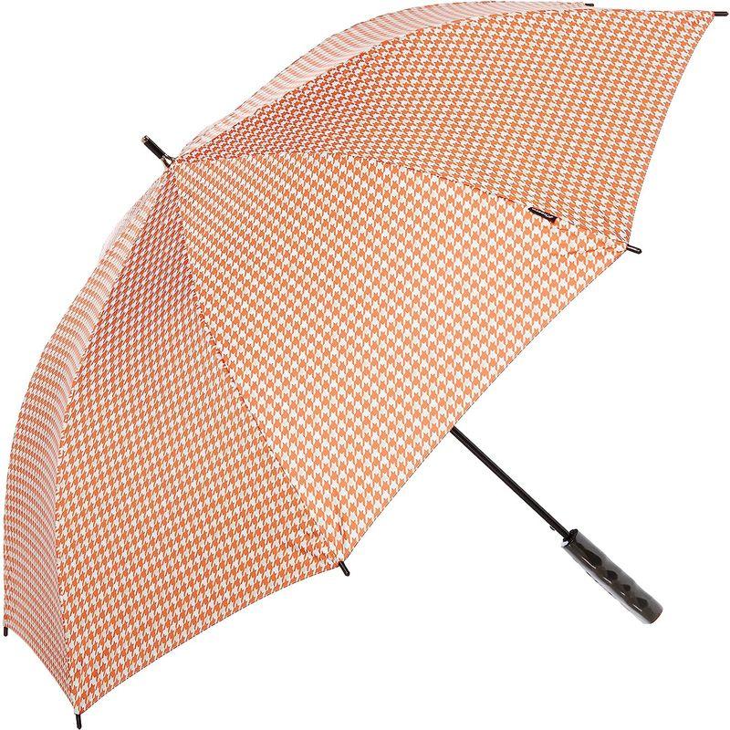 キャスコ(Kasco) ゴルフ傘 Kasco 千鳥柄晴雨兼用ワンタッチ日傘 SBU-028 ホワイト/オレンジ 重量:300g Kasco 重量 300g ゴルフ傘 千鳥柄晴雨兼用ワンタッチ日傘 SBU ホワイト/オレンジ サイズ