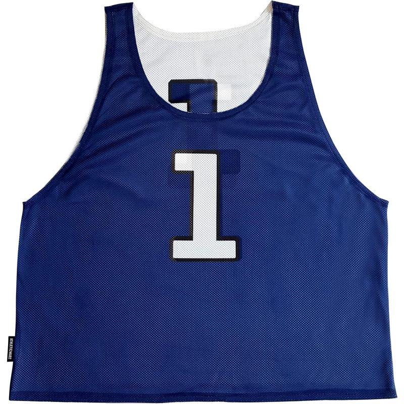 ATHLETIC MART ビブス(リバーシブル)1?12番 裏表/前後ろ番号付 12枚セット収納メッシュバッグ付全4カラー ビブス男女フリ MART ビブス リバーシブル 12番 裏表/前後ろ番号付 12枚セット収納メッシュバッグ付全4カラー ビブス男女フリ