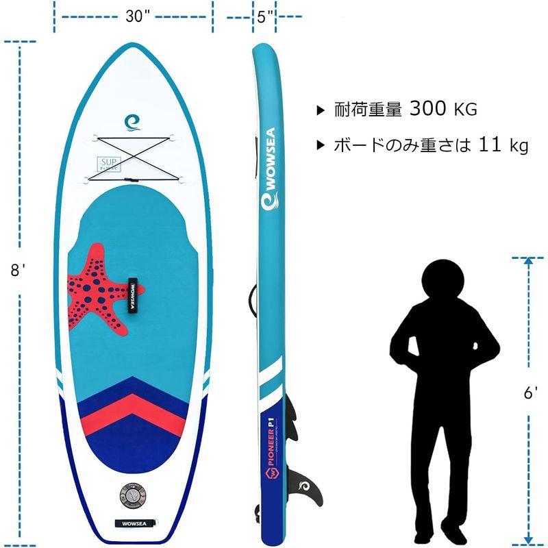 WOWSEA SUP サップボード 78 インフレータブル スタンドアップパドルボード ショート サーフボード フルセット SUP サップボード インフレータブル スタンドアップパドルボード ショート サーフボード フルセット