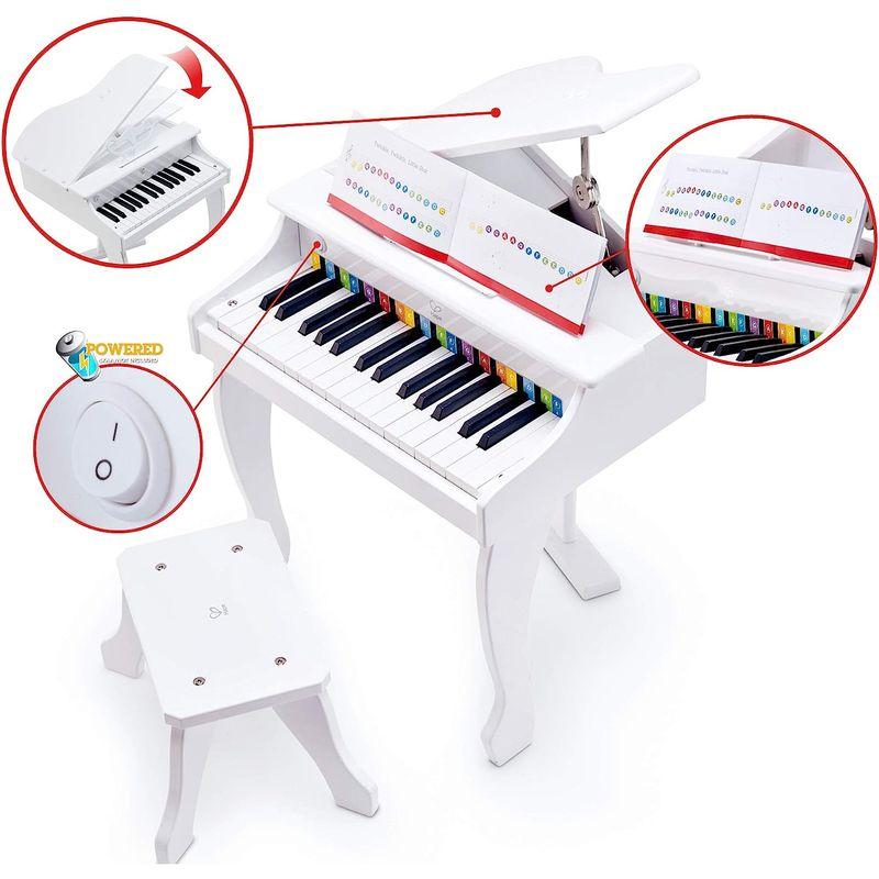 Hape(ハペ) デラックスグランドピアノ(白色) E0338A ハペ デラックスグランドピアノ 白色 E0338A
