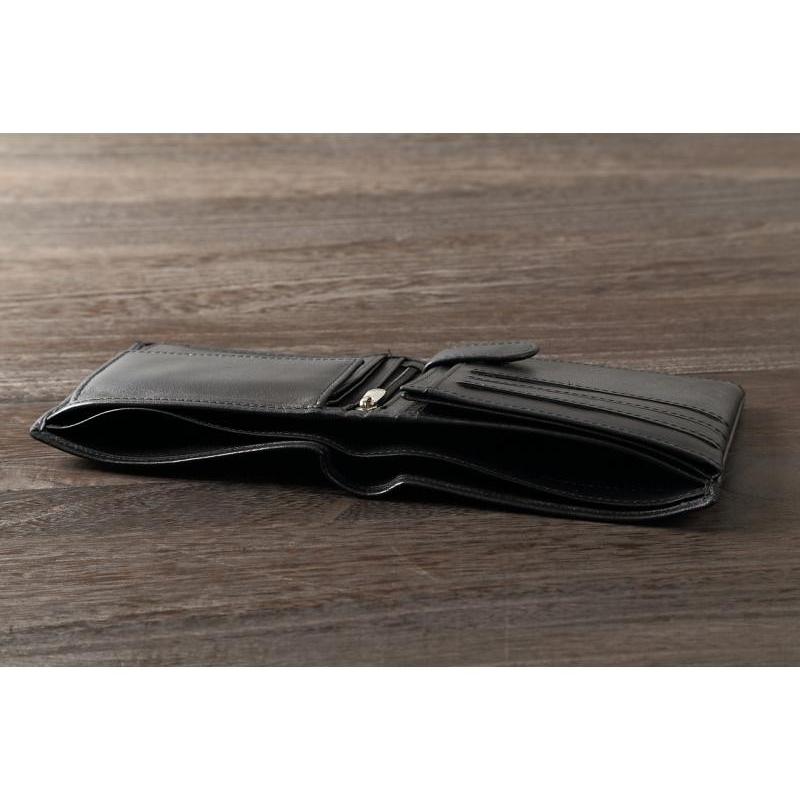 牛革 ２つ折財布 HUNT 111113 送料無料 hunt ハント 人気 本革折財布 ブラック 贈り物 プレゼント |  | 02