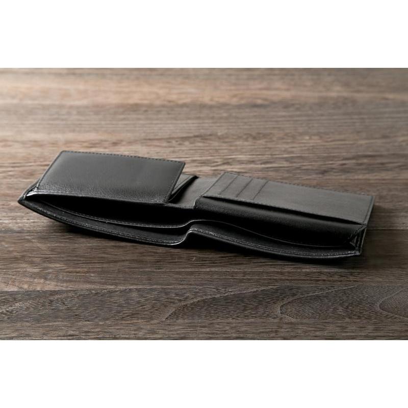 牛革 ２つ折財布 HUNT 22001 送料無料 hunt ハント 人気 本革折財布 ブラック 贈り物 プレゼント |  | 03