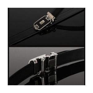 ビジネスベルト C005 高級 バックル ブラック メンズ ベルト プレゼント お祝い 人気 革ベルト |  | 02