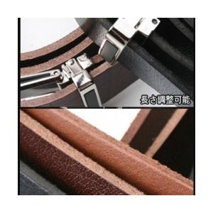 ビジネスベルト C005 高級 バックル ブラック メンズ ベルト プレゼント お祝い 人気 革ベルト |  | 03