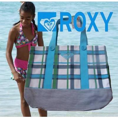 USA版ROXY【ロキシー】チェックカラートート　BLU | 