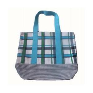 USA版ROXY【ロキシー】チェックカラートート　BLU |  | 02