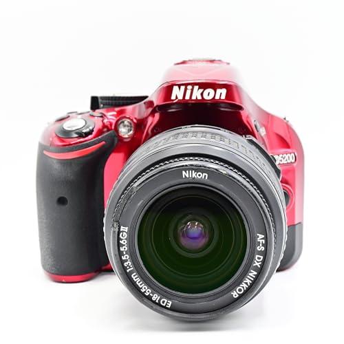Nikon デジタル一眼レフカメラ D5200 レンズキット　レッド ニコン デジタル一眼 Nikon D5200 レンズキット レッド 中古
