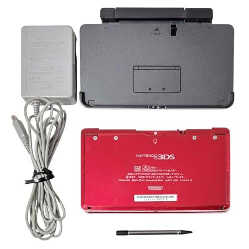 ニンテンドー3DS メタリックレッド ソフト2本 充電アダプタ Newニンテンドー3DS LL メタリックレッド【メーカー生産終了