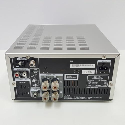 DENON CDレシーバー FLAC/WAV/AAC再生対応 フロントUSB端子/2系統光デジタル入力 プレミアムシルバー RCD-M40-SP w17b8b5 Amazon.co.jp: Denon CDレシーバー FLAC/WAV/AAC再生対応