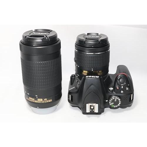 【付属品多数】Nikon D3400　一眼レフカメラ　レンズ付き ニコン Nikon D3400 ダブルレンズセット 標準18-55mm 望遠70