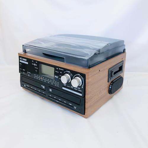 DCT ダブルCD録音機能付 マルチレコードプレーヤー DCT-7000W Amazon.co.jp: DCT 木目調 ダブルCD録音機能付 マルチレコード