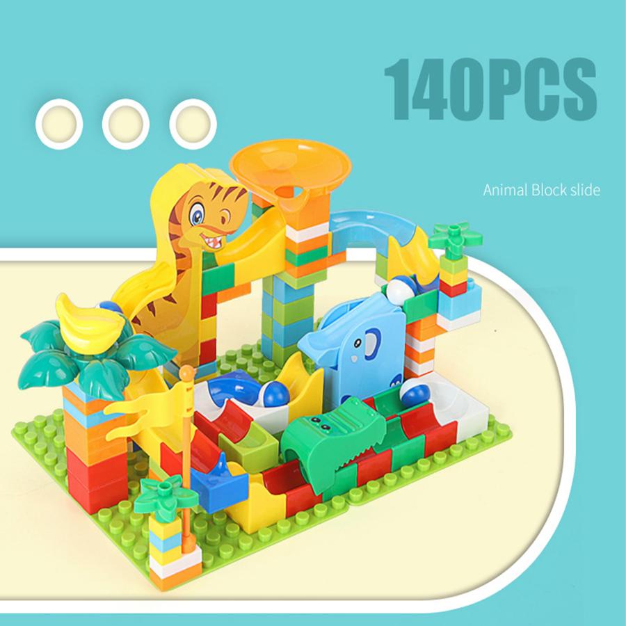【花海公式★ラッピング無料】 200 233 動物 スロープトイ ビーズコースター スロープ ビー玉 転がし ブロック 積み木 おもちゃ 知育おもちゃ 玩具 知育玩具 |  | 09