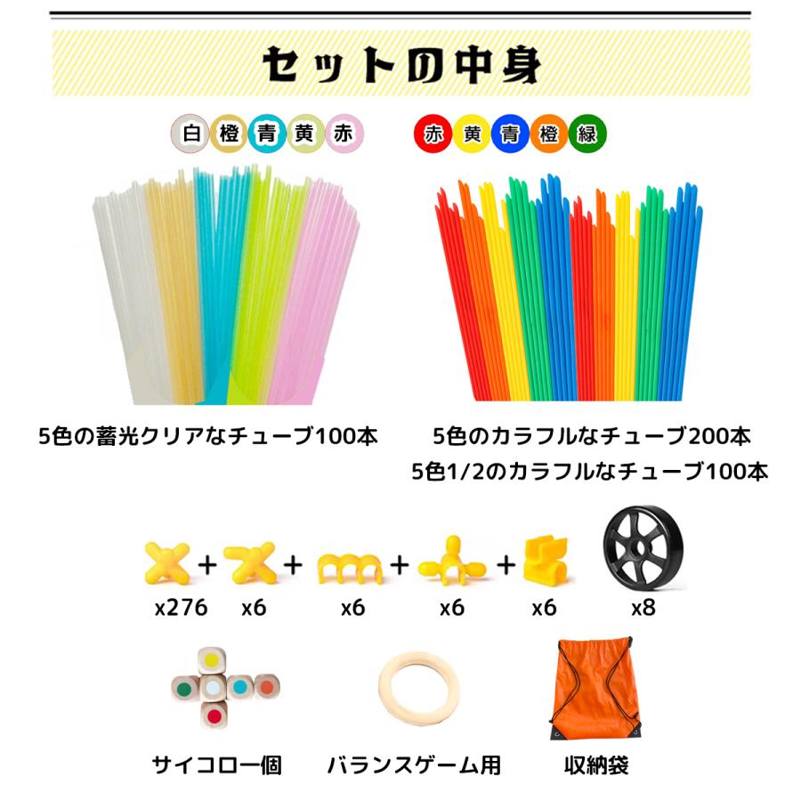 【花海公式】【1位常連】 チューブブロック 715pcs 蓄光チューブ チューブ チューブ式 ブロック 知育ブロック ラッピング付き ブロック |  | 03