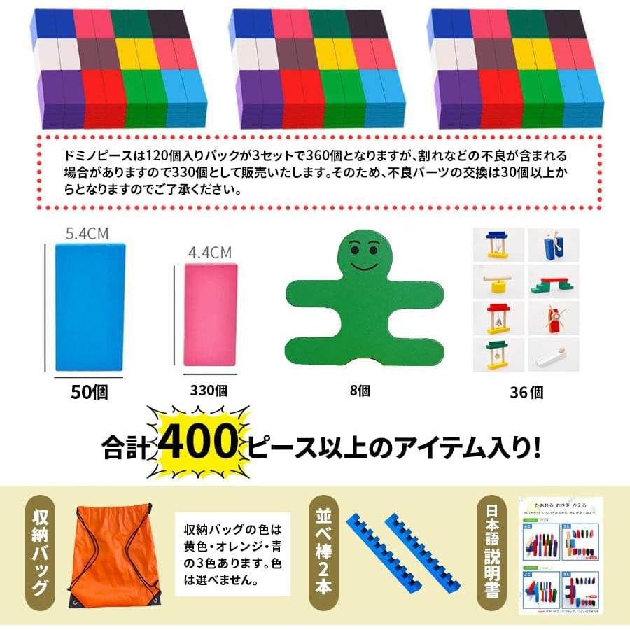【10%OFF★サンタ帽子★ラッピング無料】 ドミノ 収納袋付き ギミック36種 420ピース 誕生日プレゼント 子供 男の子 3歳 4歳 5歳 6歳 小学生 木製 ドミノ倒し |  | 07