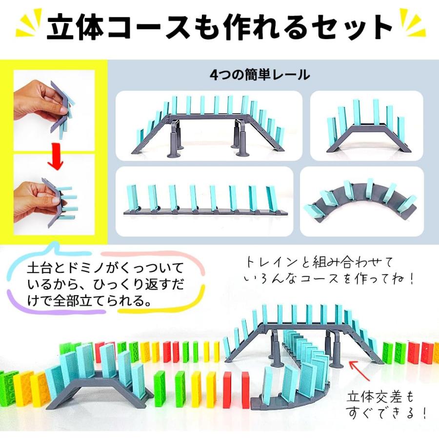 【ラッピング無料】 ドミノトレイン 知育玩具 誕生日 プレゼント 子供 男の子 2歳 3歳 4歳 5歳 ドミノ ドミノ車 電車 おもちゃ ドミノ倒し ブロック | ブランド登録なし | 13