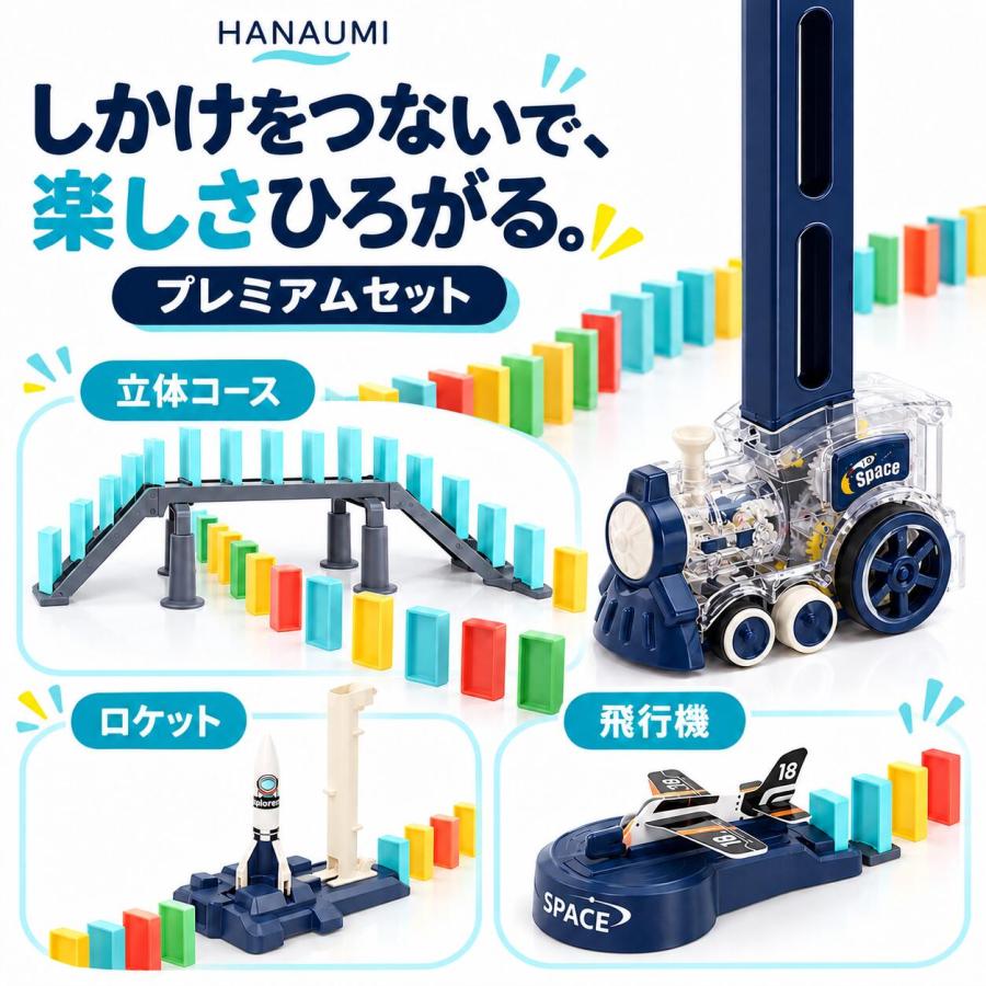 【ラッピング無料】 ドミノトレイン 知育玩具 誕生日 プレゼント 子供 男の子 2歳 3歳 4歳 5歳 ドミノ ドミノ車 電車 おもちゃ ドミノ倒し ブロック | ブランド登録なし | 14