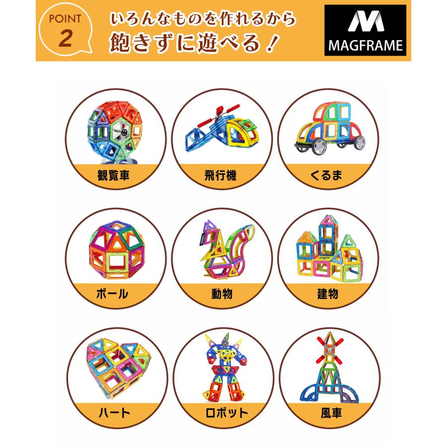 【花海公式】【一年保証】 マグフレーム 正規品 マグネットブロック マグネット ブロック 磁石 磁石おもちゃ マグネットおもちゃ 知育玩具 知育おもちゃ |  | 07