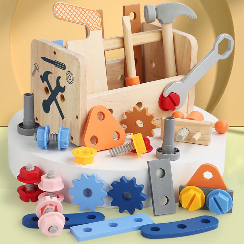 ラッピング無料】大工さんセット 木製 工具セット おもちゃ 知育玩具 3