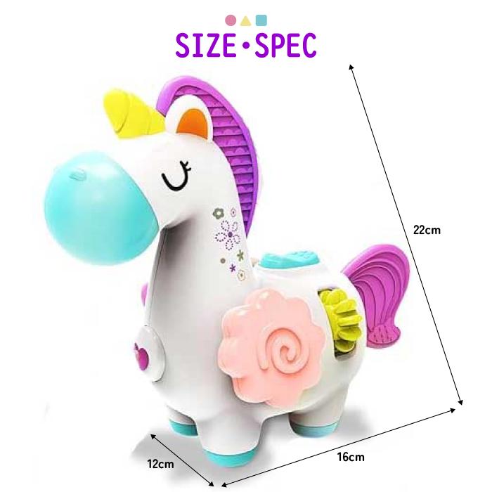 【サンタ帽子★ラッピング無料】ユニコーンアクティブビジーキューブ 1台8役 おもちゃ 多機能アクティビティ 知育玩具 3歳から モンテッソーリ 誕生日プレゼント | ブランド登録なし | 08