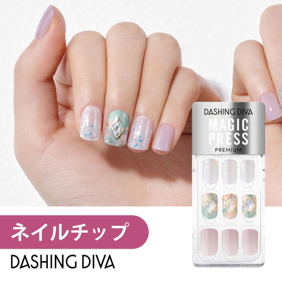 ネイルチップ ネイルシール ジェルネイル ネイル シール ジェル ハンド ダッシングディバ 手 マジックプレス つけ爪 公式 激安セール Mwk061pr