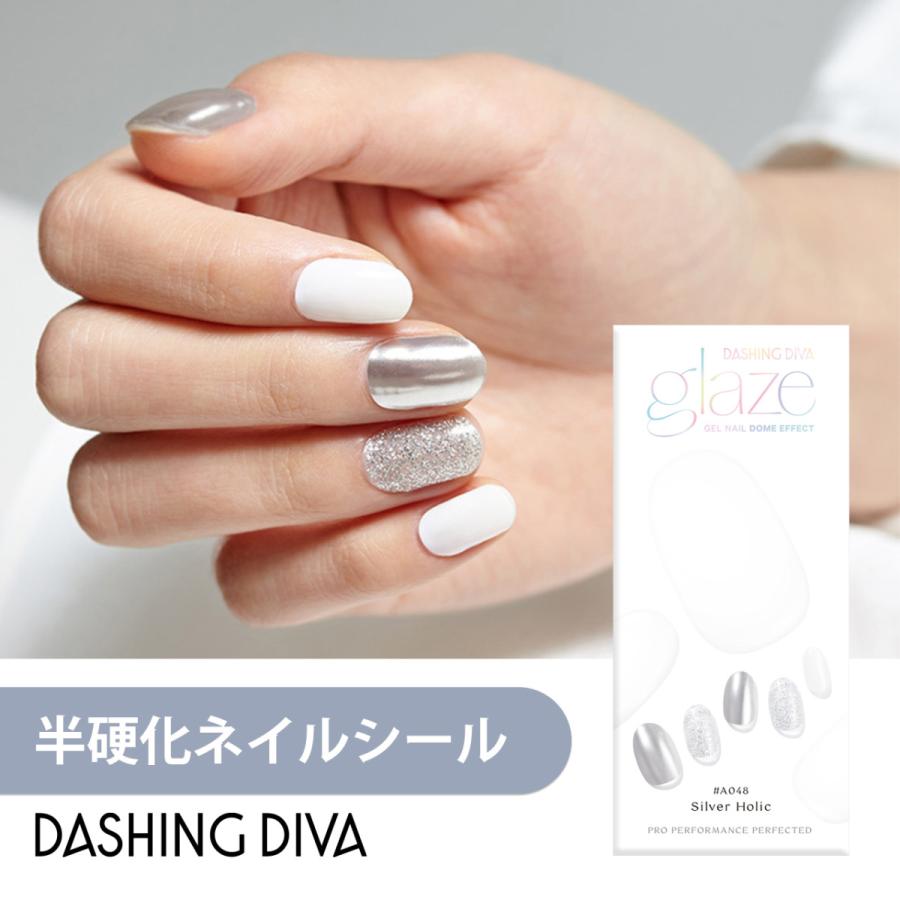 ネイルシール ジェルネイル ネイル シール ジェル ライト 硬化 ハンド 手 つけ爪 ダッシングディバ 公式 グレーズ Zma048 Dashing Diva ヤフー店 通販 Yahoo ショッピング