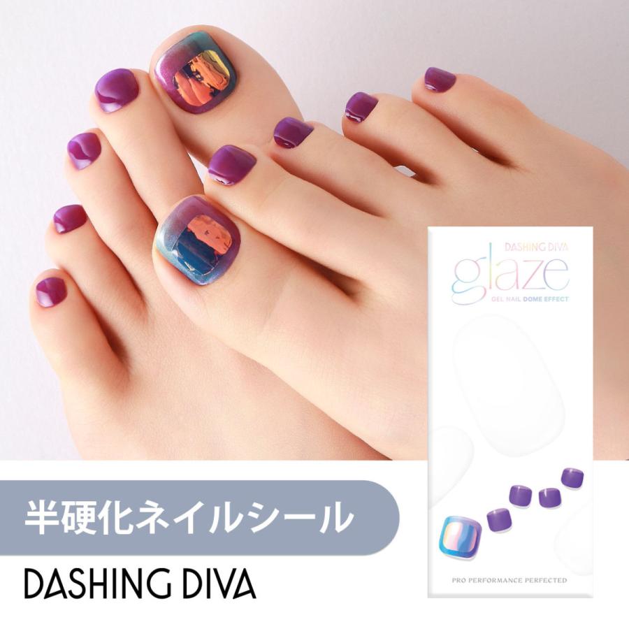 ネイルシール ジェルネイル ネイル シール ジェル ライト 硬化 ペディキュア フット 足 つけ爪 ダッシングディバ 公式 グレーズ Zpa028 Dashing Diva ヤフー店 通販 Yahoo ショッピング