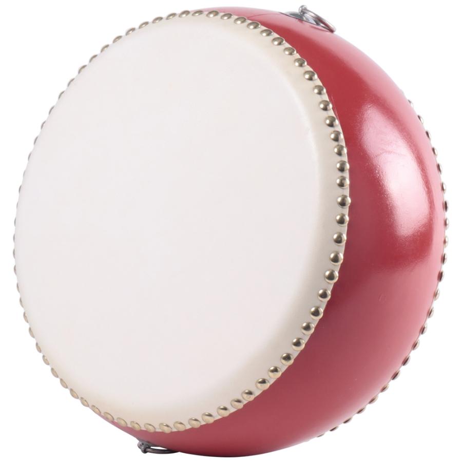 和太鼓 和太鼓セット ストラップ付き 10インチ 8歳以上 子供 大人 バチ 首掛け 首かけ 調節可能 羊皮 鋲打ち 応援 運動会 お祭り お遊戯会 マーチング 演奏会 | ブランド登録なし | 05