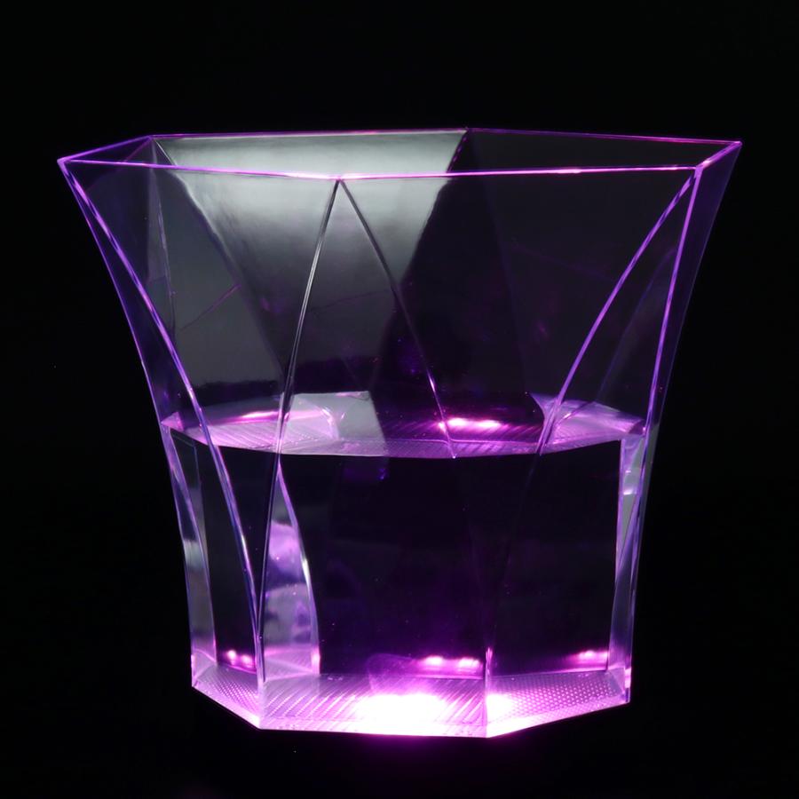 シャンパンクーラー アイスバケツ 光る 割れにくい おしゃれ モダン ダイヤカット 透明 家庭用 ホームパーティー 業務用 飲食店 アイスペール ドリンク 保冷 | ブランド登録なし | 07