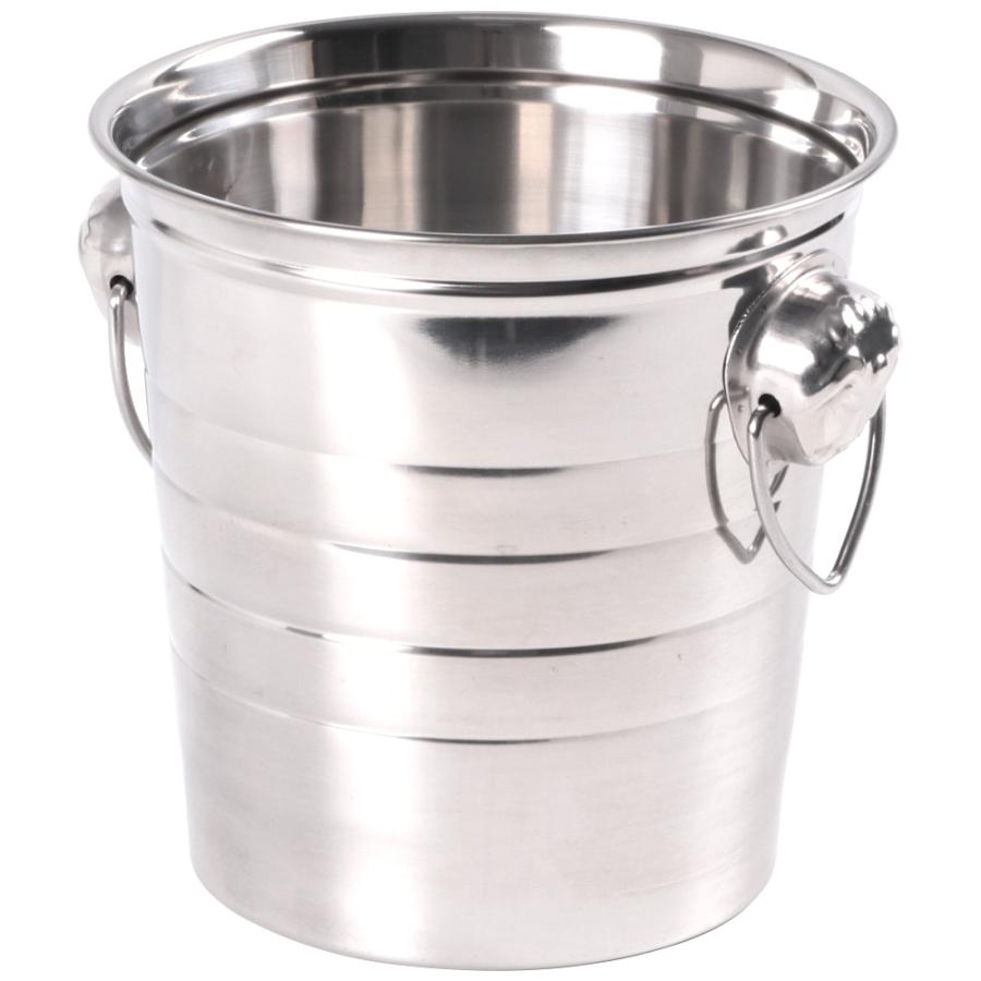 （3Lサイズ） ワインクーラー ステンレス シルバー 大容量 丈夫 ボトルクーラー 氷入れバケツ アイスペール 氷入れ アイスバケット 持ち手付き 業務用 | ブランド登録なし | 03
