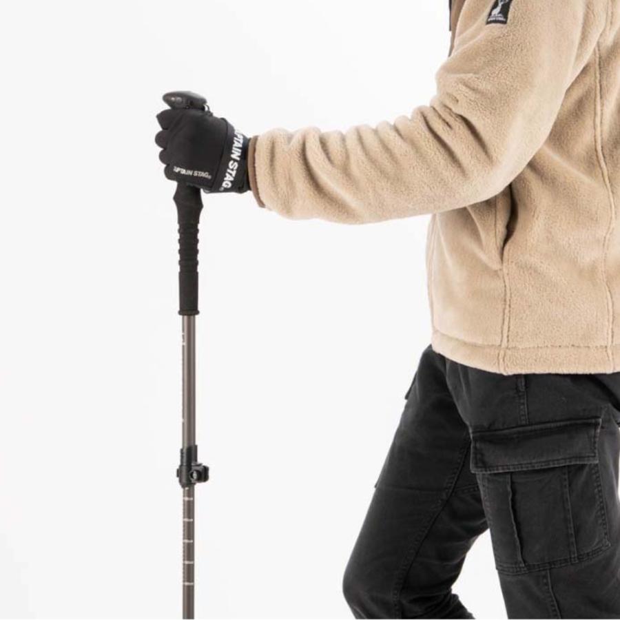 （XLサイズ） 手袋 ロング メンズ 薄手 キャプテンスタッグ ストレッチ グローブ 手袋 スマホ対応 滑り止め 防寒 メンズ 男性 黒 ブラック captain stag | CAPTAIN STAG | 05