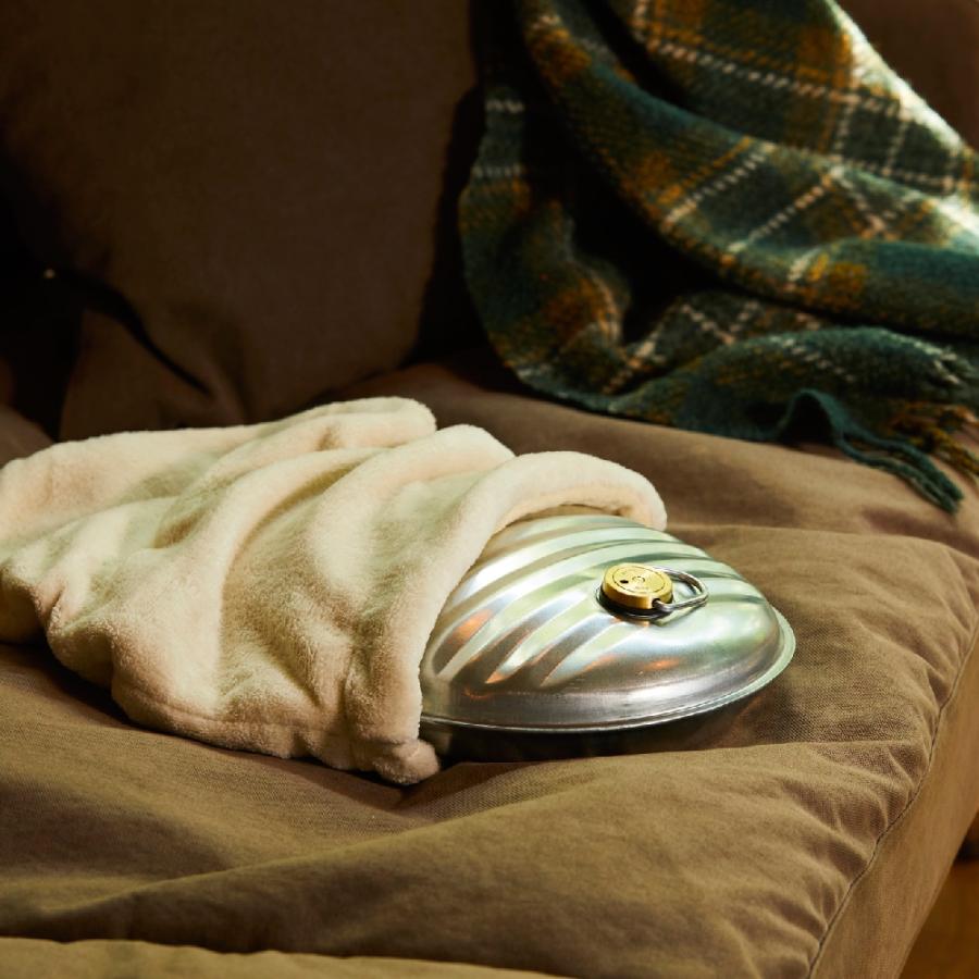 2個セット（専用カバー付き） ゆたんぽ 直火 金属製 3.5l 日本製 カバー付き IH対応 湯たんぽ トタン製 お湯 省エネ アウトドア プレゼント 防寒 AF-35 マルカ | マルカ（湯たんぽ） | 06