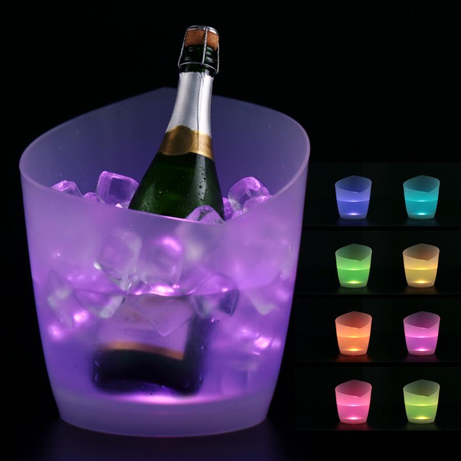 シャンパン クーラー おしゃれ led 光る 割れにくい 大容量 ワインクーラー シャンパンクーラー アイスバケツ ドリンククーラー パーティー イベント モダン | ブランド登録なし