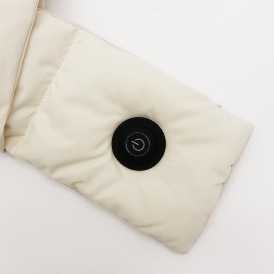 電熱マフラー 充電式 マフラー 防寒 USB 給電式 温度調節 HDL-MFR 男女兼用 レディース メンズ ヒートマフラー ホットマフラー 白 ホワイト 黒 ブラック 人気 | ブランド登録なし | 12