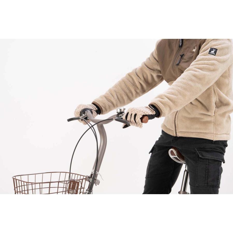 （M-XLサイズ展開） メンズ 手袋 スマホ 使いやすい 滑りにくい 甲側防風 シンプル 防寒 カジュアルすぎない 男性 ベージュ グレージュ キャプテンスタッグ | CAPTAIN STAG | 04